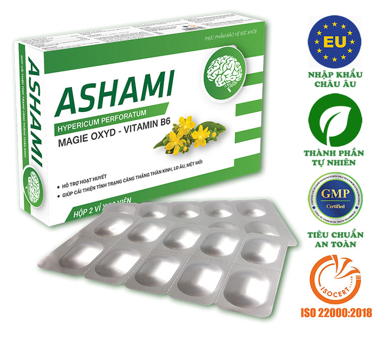 Ashami- Cải thiện tình trạng căng thẳng thần kinh, mất ngủ, lo âu 1